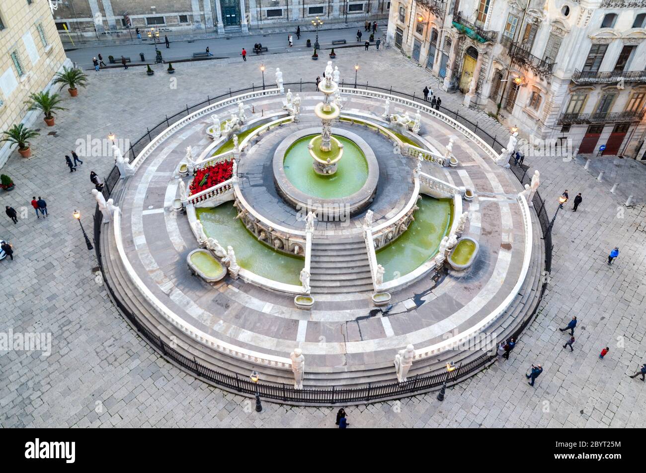 Scene di Palermo, sicilia, Italia, in inverno (dicembre-gennaio) Foto Stock