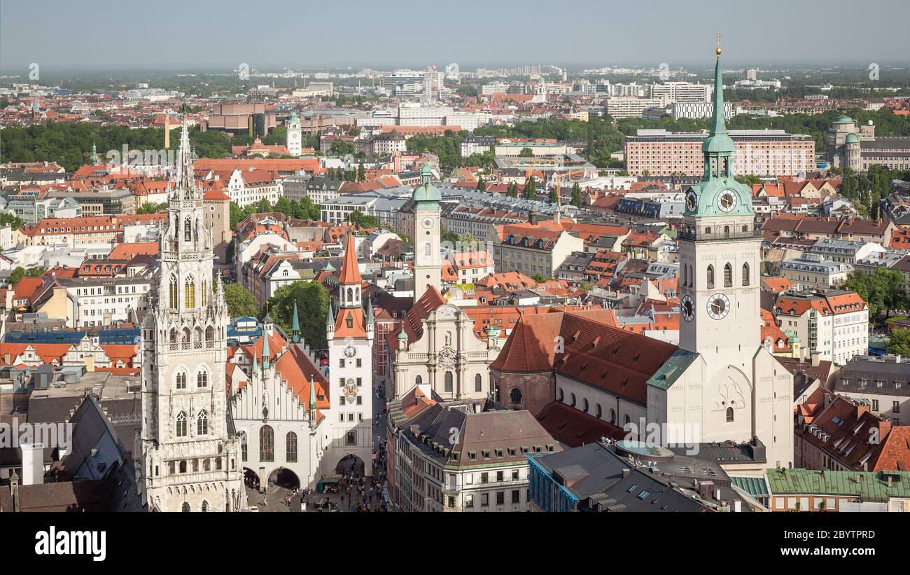 Panorama Munich Foto Stock