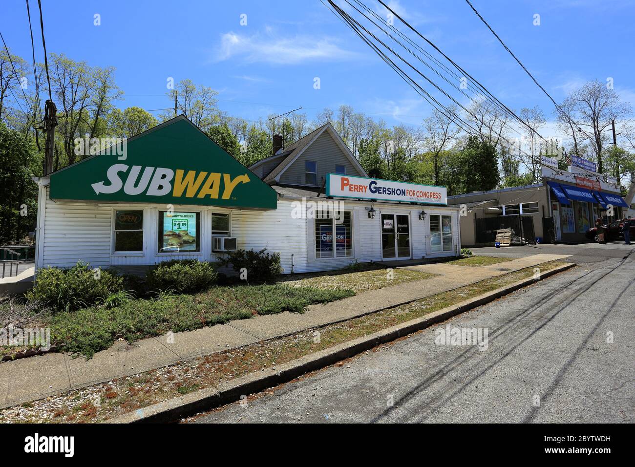 Woods Corner Rd. Stony Brook Long Island New York Foto Stock
