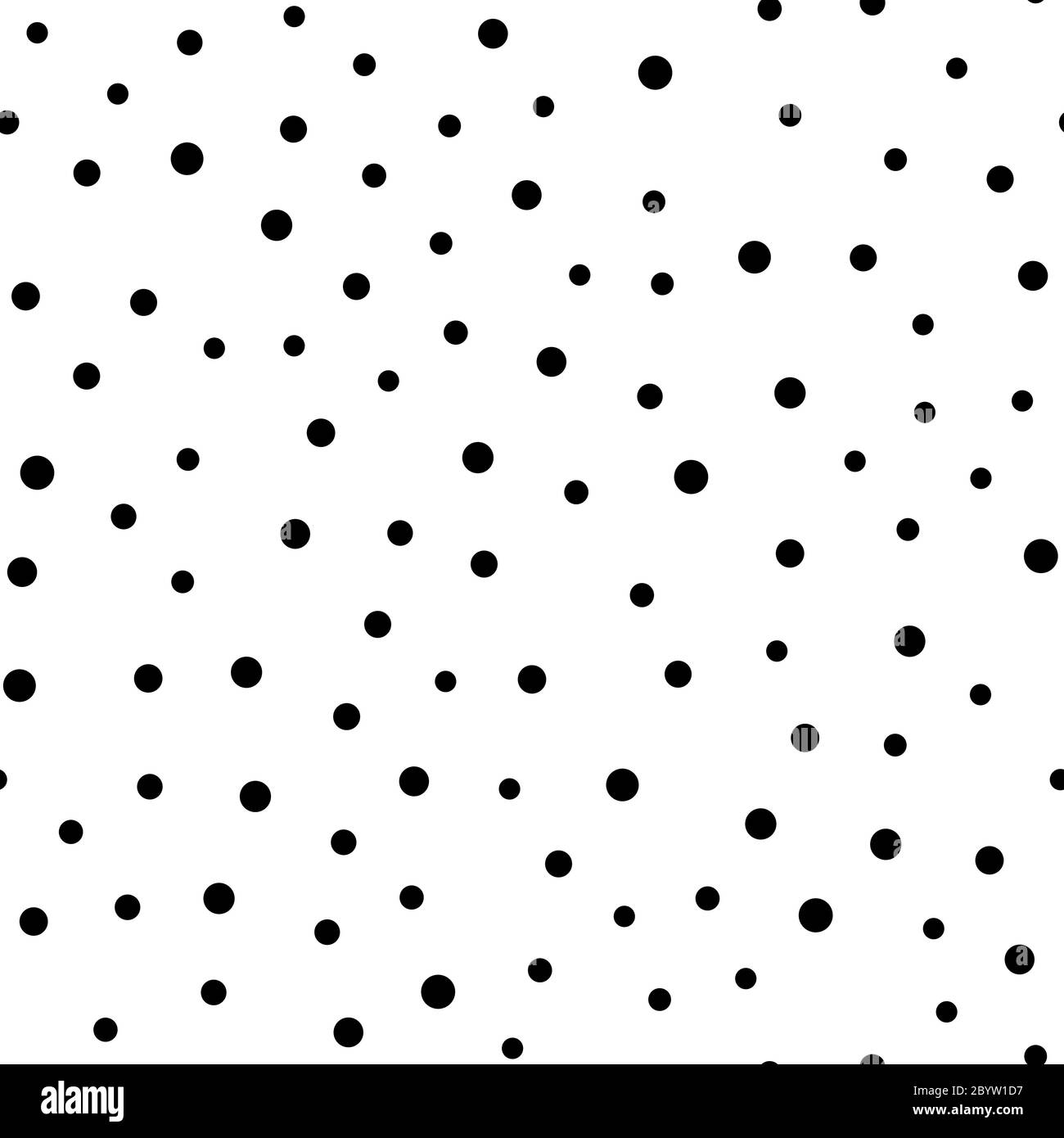 Motivo senza giunture punteggiate casuale. Semplice sfondo geometrico in bianco e nero. Illustrazione vettoriale. Illustrazione Vettoriale