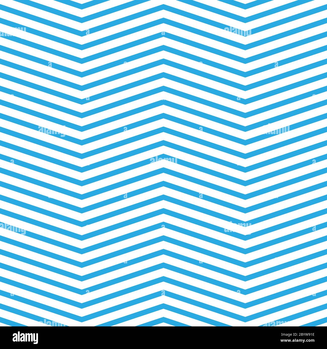 Motivo a chevron senza cuciture in blu e bianco. Linee a zig-zag orizzontali in angolo ottuso. Sfondo vettoriale stile retrò navy. Illustrazione Vettoriale