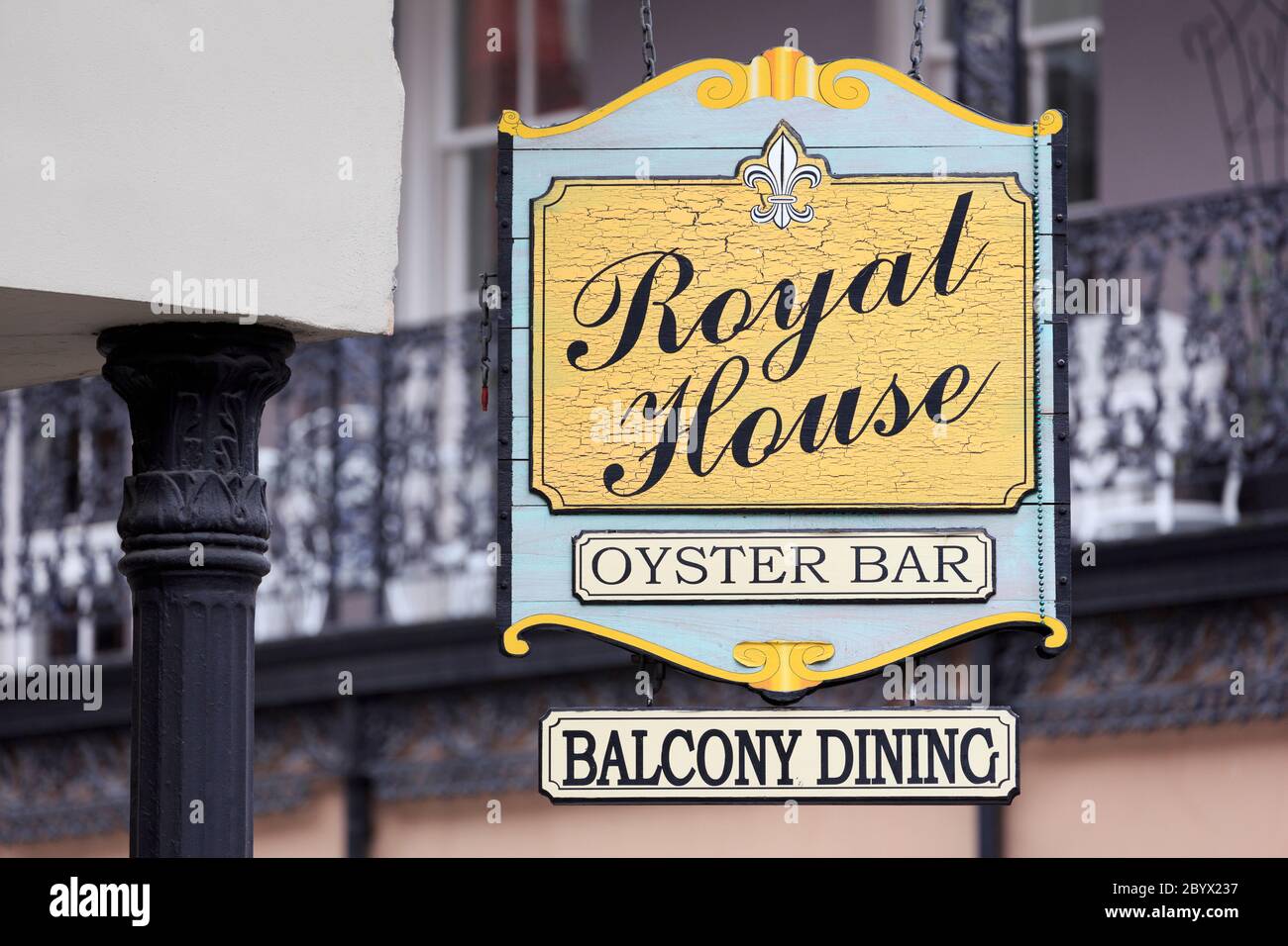 Royal House Oyster Bar, Royal Street, quartiere francese, New Orleans, Louisiana, USA Foto Stock