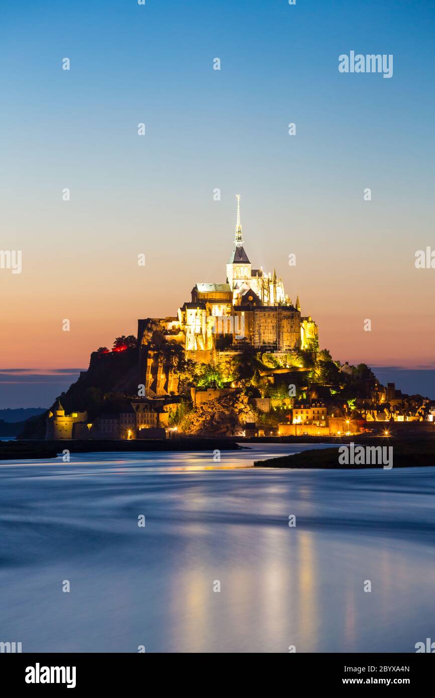 Mont Saint Michele, Francia Foto Stock