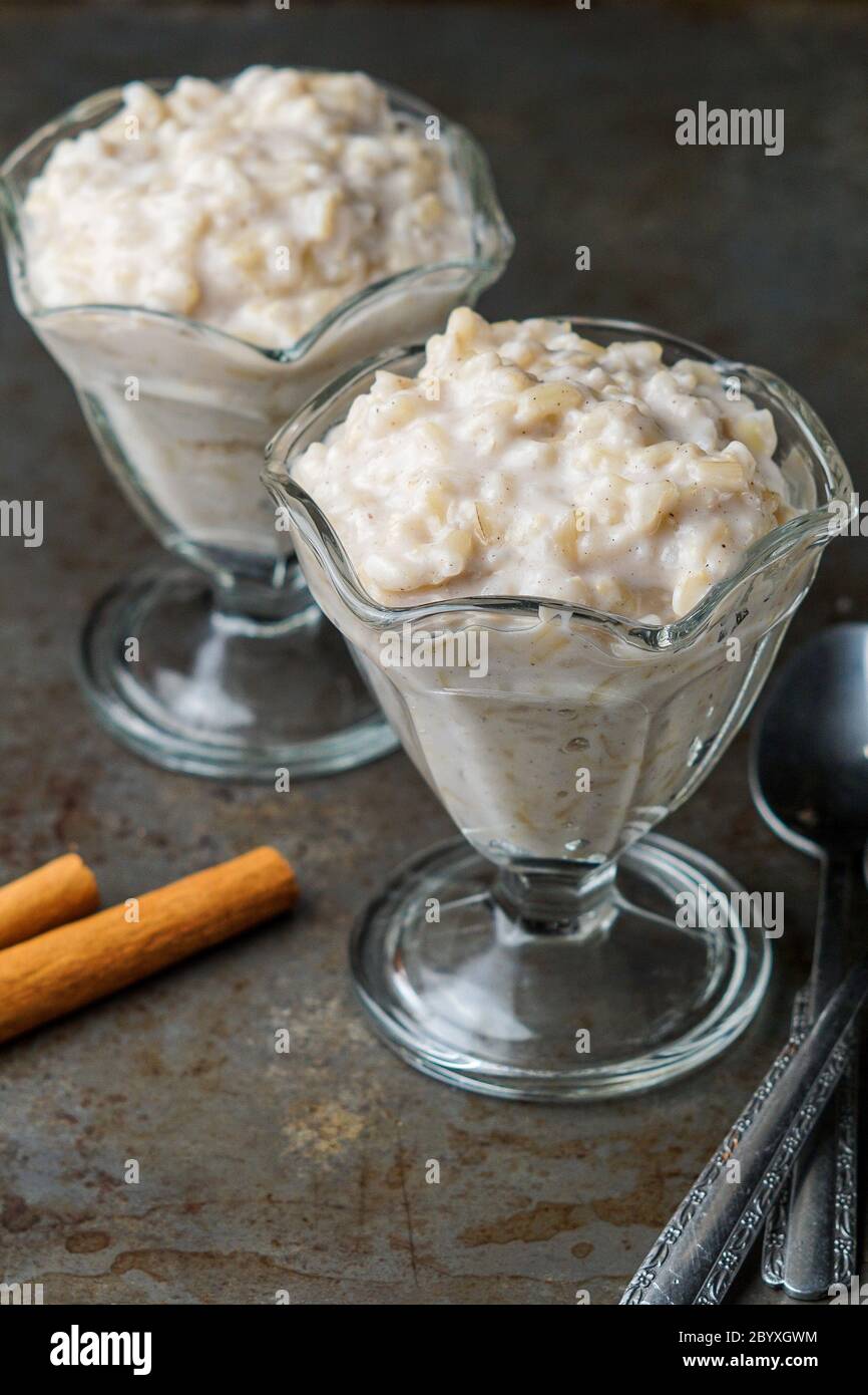 Budino di riso Foto Stock