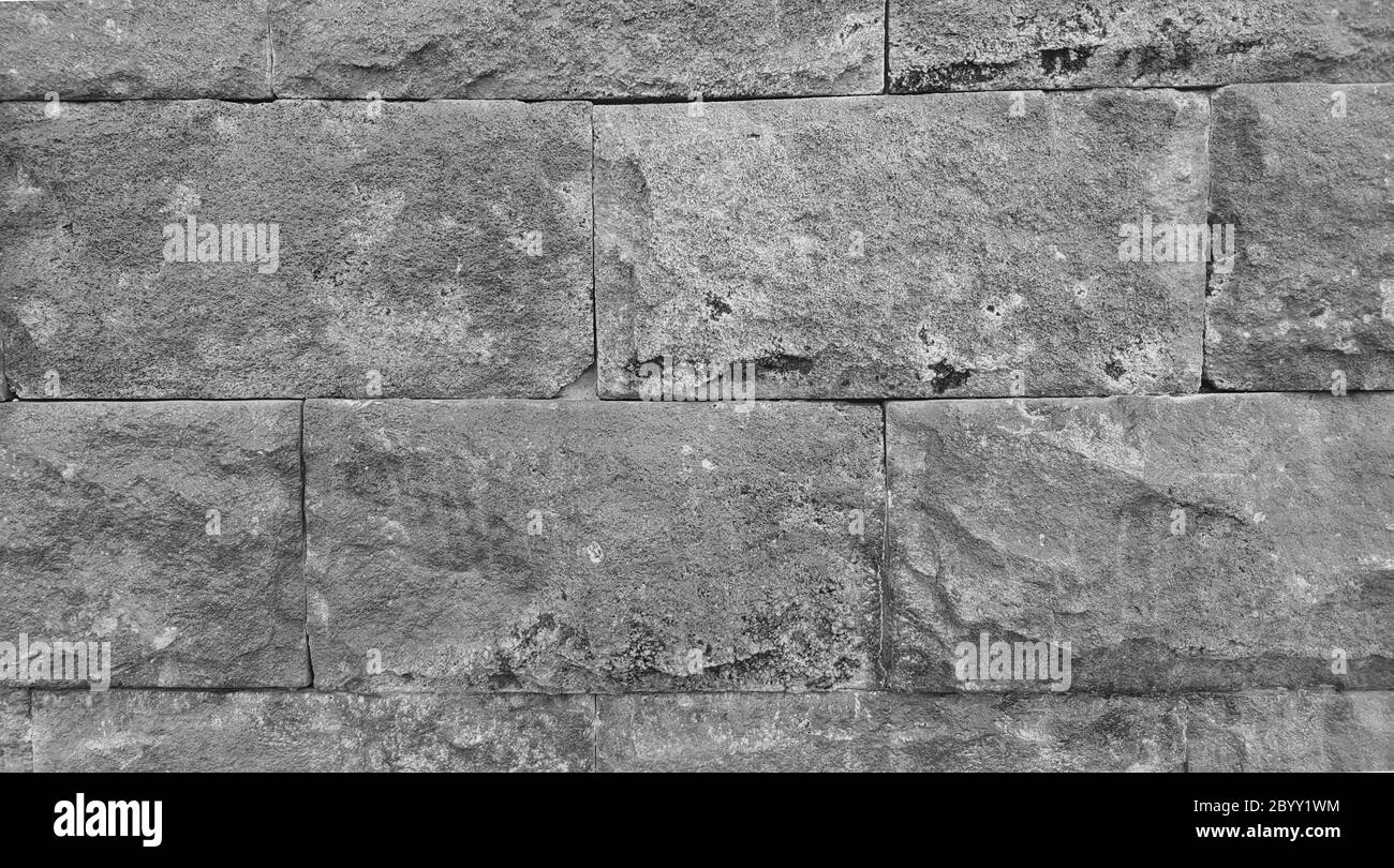 Parete in marmo con struttura astratta. Sembra che tra le rocce ci sia erba che cerca di crescere. Immagini adatte per l'uso come sfondo, sfondo o gr Foto Stock