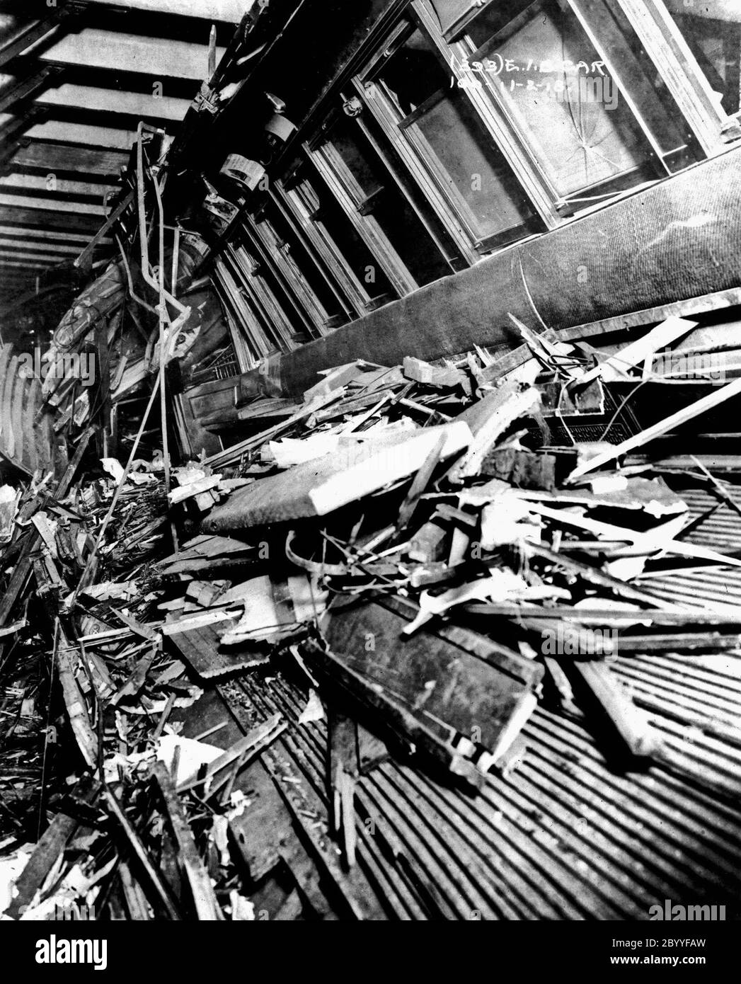 Malbone Street relitto auto 1 novembre 1918 a Flatbush Brooklyn - novembre 1918 Foto Stock