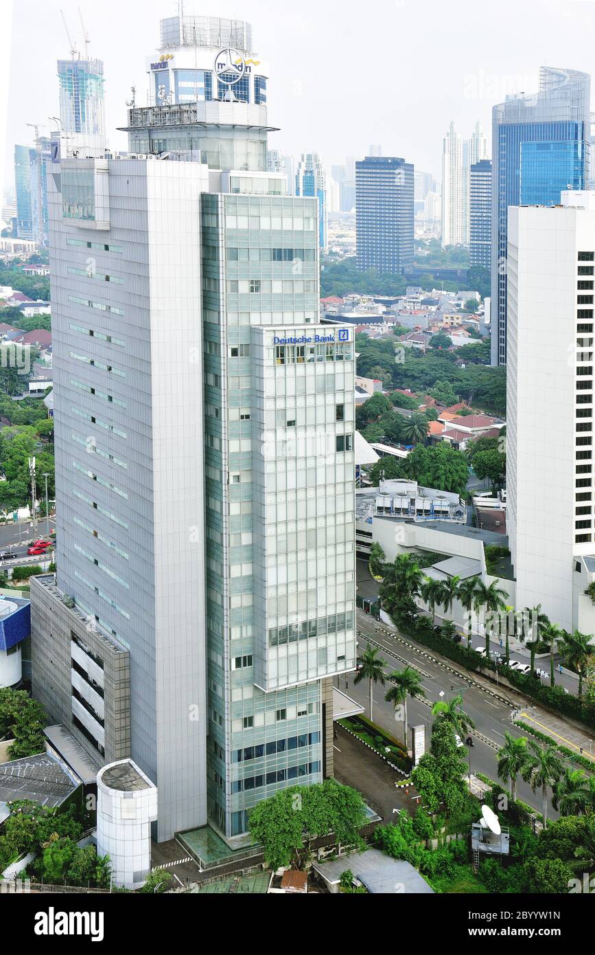 Deutsche Bank Building, in Imam Bonjol Street, Jakarta Foto Stock