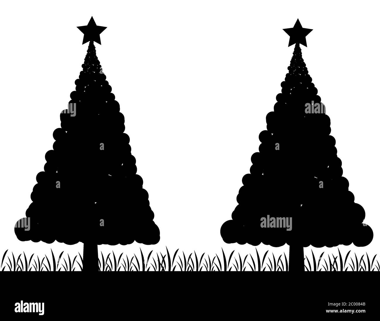 albero, pianta, fiore, icona Foto Stock