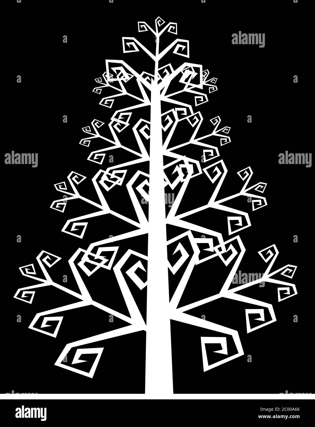 albero, pianta, fiore, icona Foto Stock