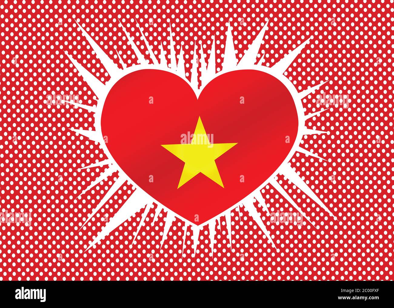 Bandiera del Vietnam temi idea design Foto Stock Bandiera del Vietnam temi idea design Foto Stock