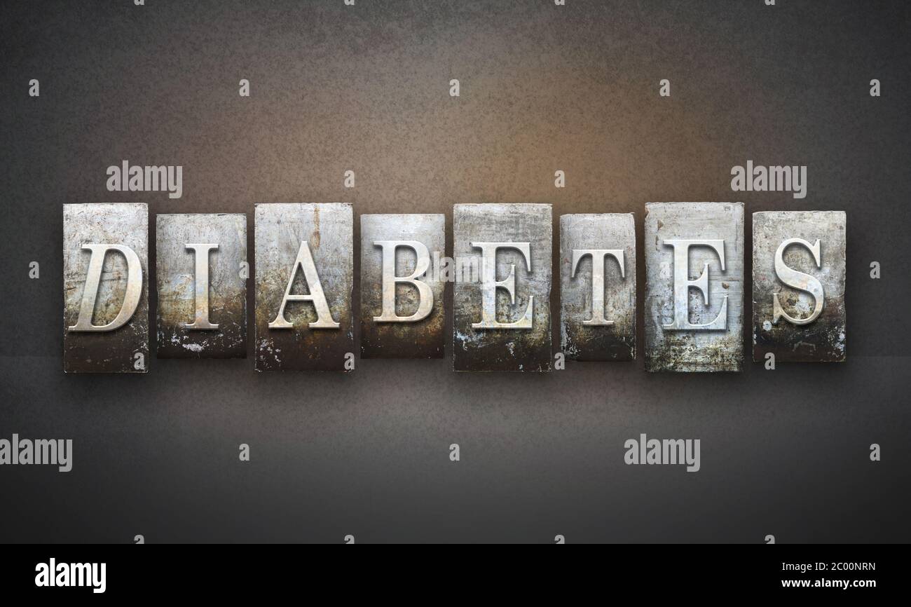 Sistema di lettere per il diabete Foto Stock