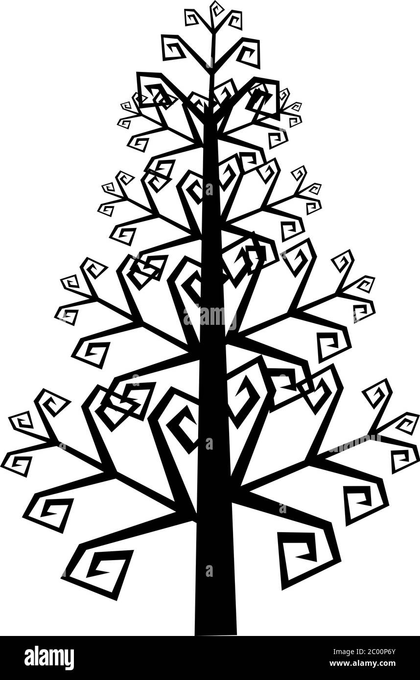 albero, pianta, fiore, icona Foto Stock