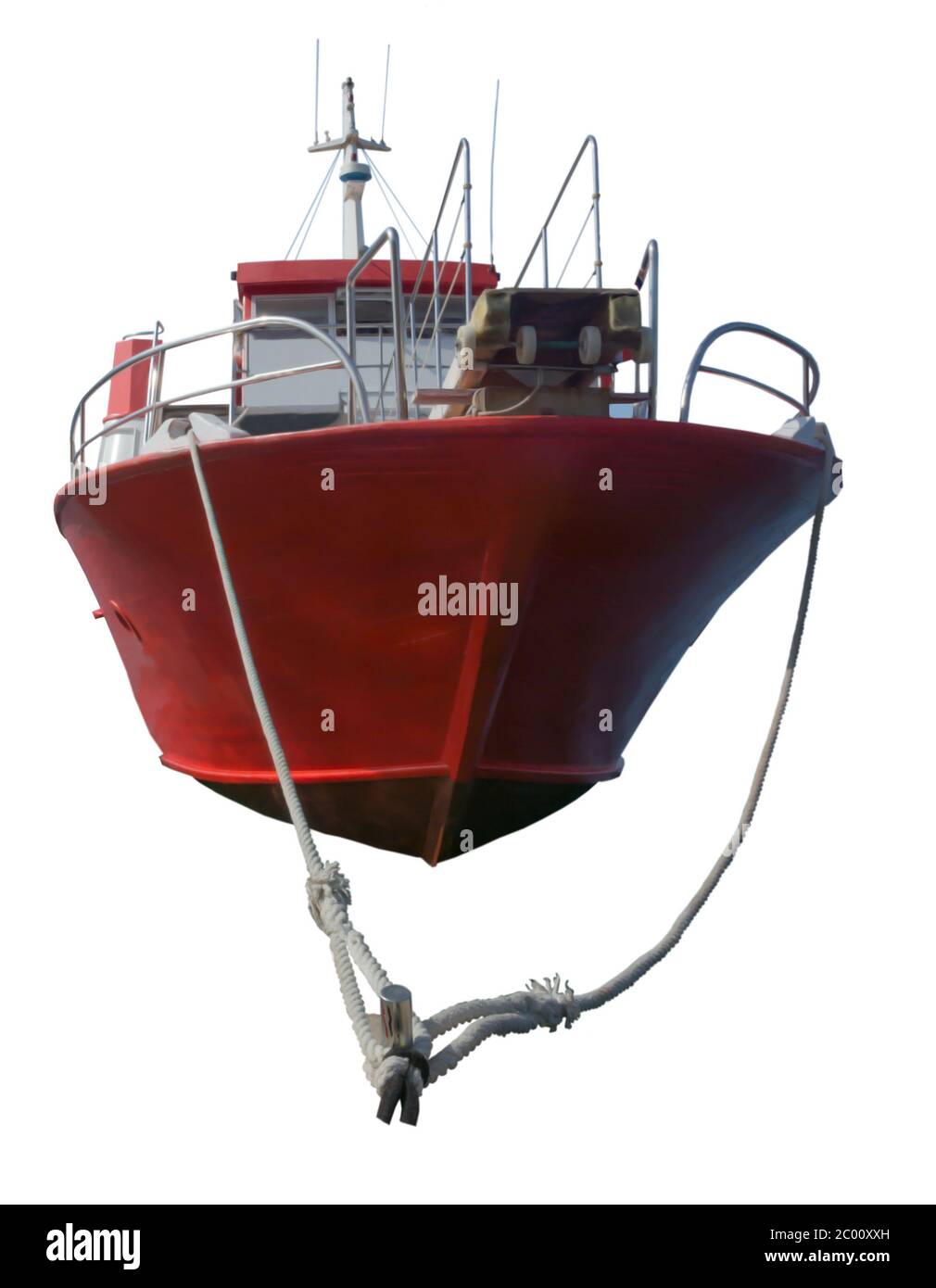 Barca rossa Foto Stock