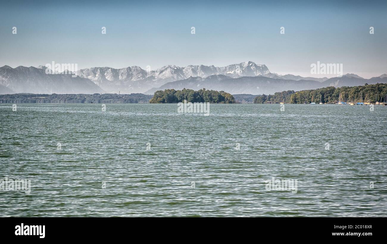 Lago di Starnberg in Germania Foto Stock