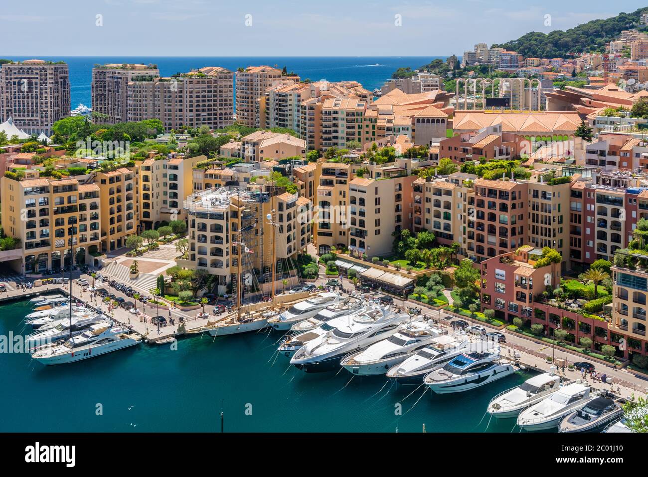 Fontvieille a Monaco Foto Stock