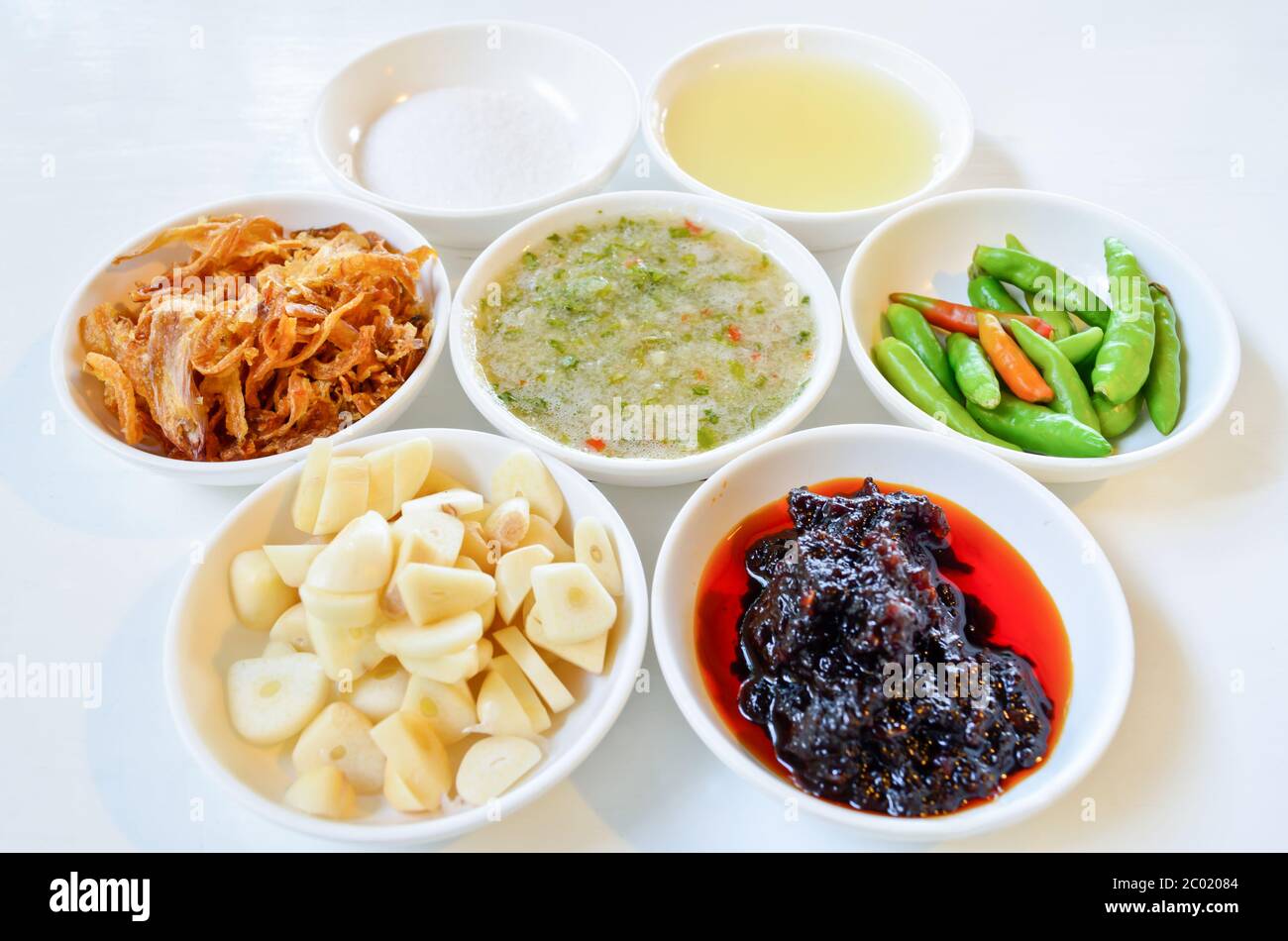 Condimento alimentare tailandese Foto Stock