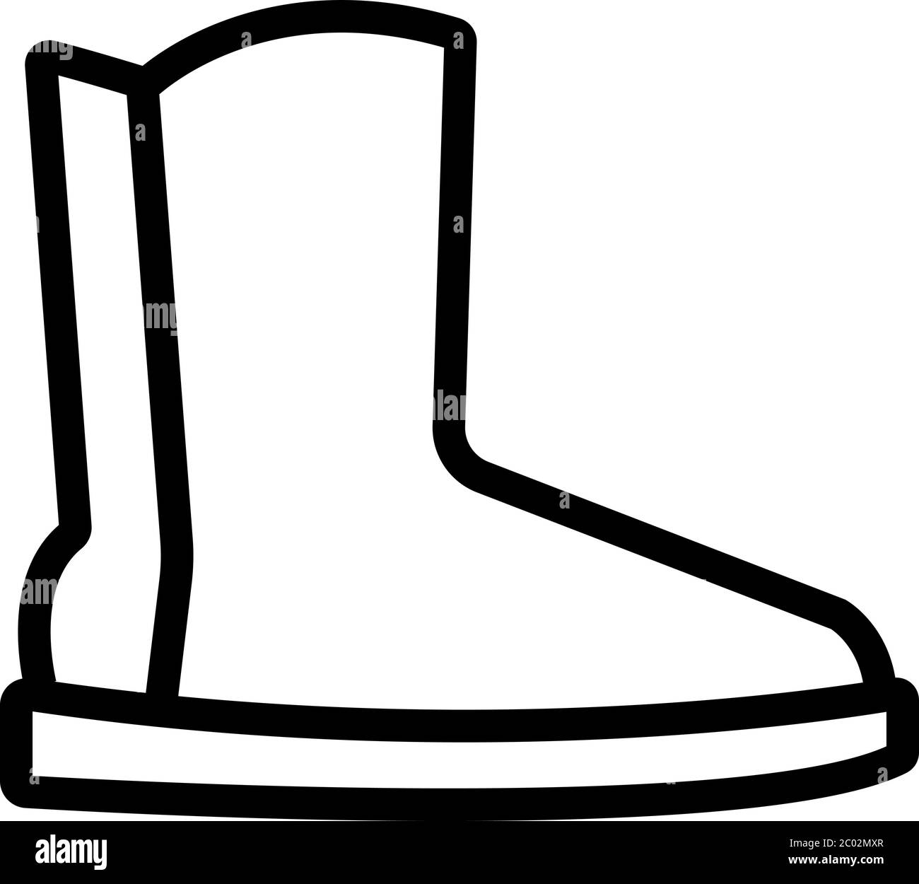 icona della scarpa chelsea illustrazione vettoriale del profilo Illustrazione Vettoriale