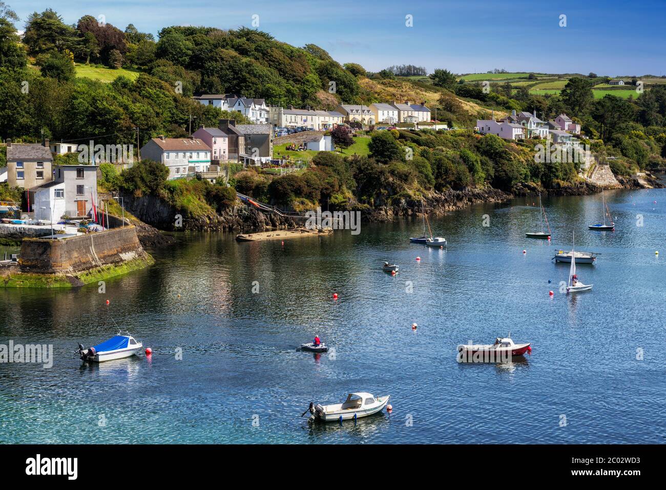 Glandore, County Cork, West Cork, Repubblica d'Irlanda. Eire. Foto Stock