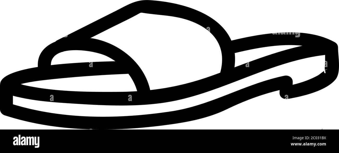 icona di un pattino di ostruzione illustrazione vettoriale del profilo Illustrazione Vettoriale