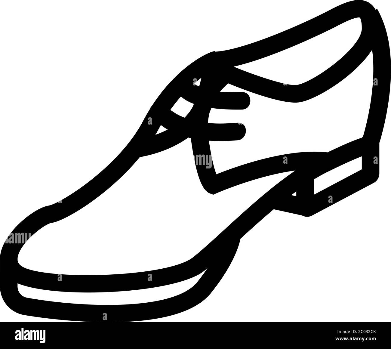 icona di scarpa da lavoro illustrazione vettoriale del profilo Illustrazione Vettoriale