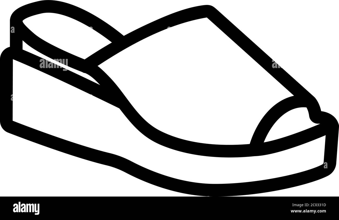 icona del cuneo illustrazione del profilo vettoriale Illustrazione Vettoriale