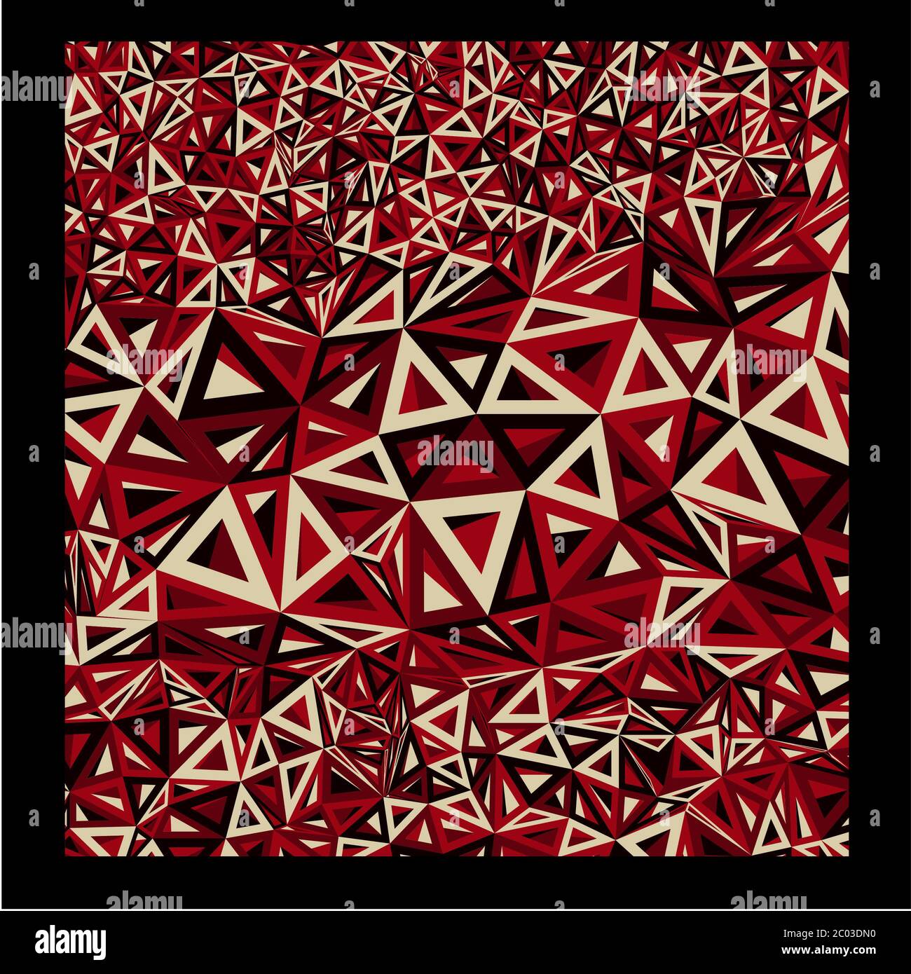 I triangoli colorati Foto Stock