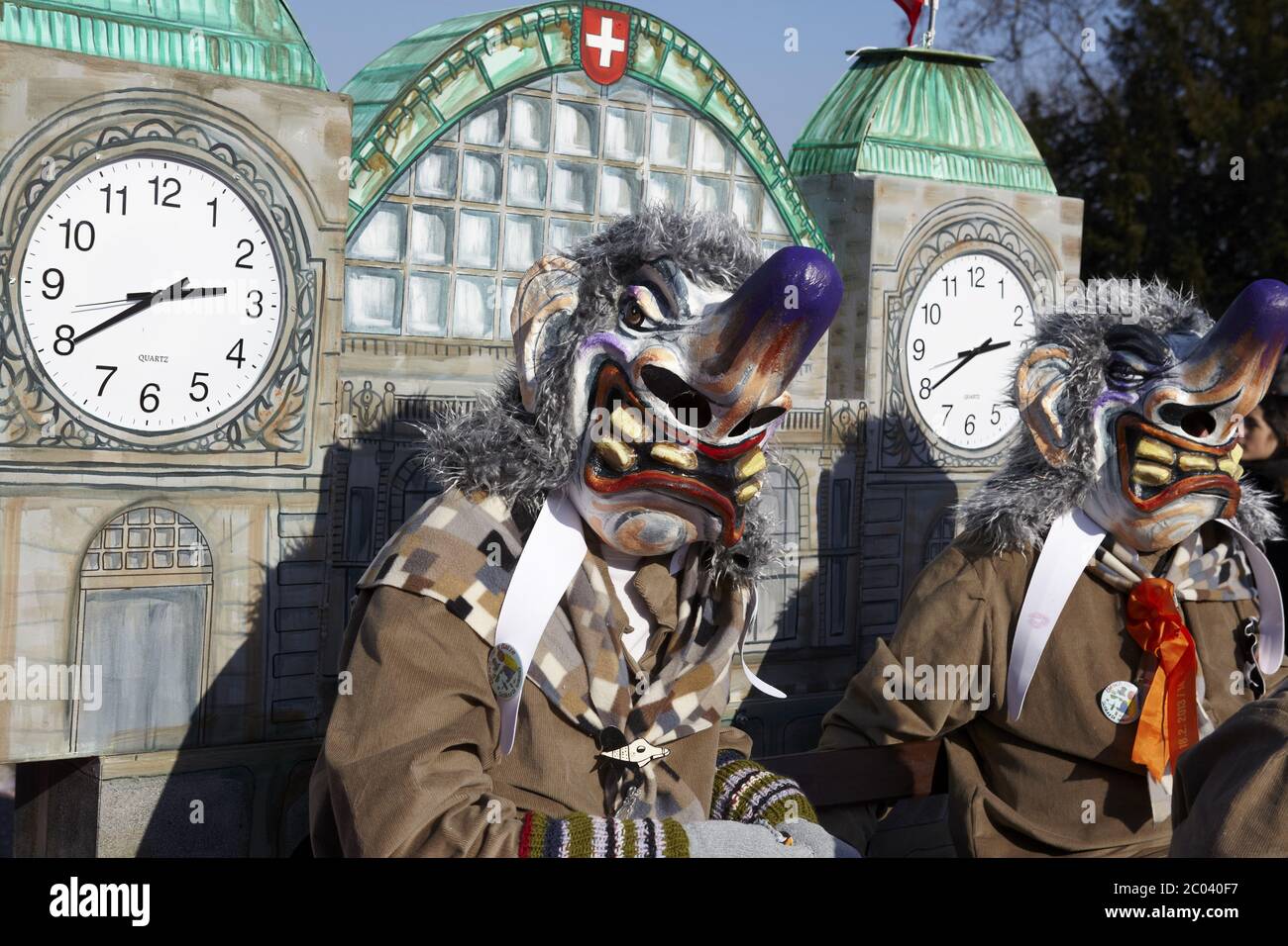 Basilea (Svizzera) - Carnevale di Basilea 2013 Foto Stock