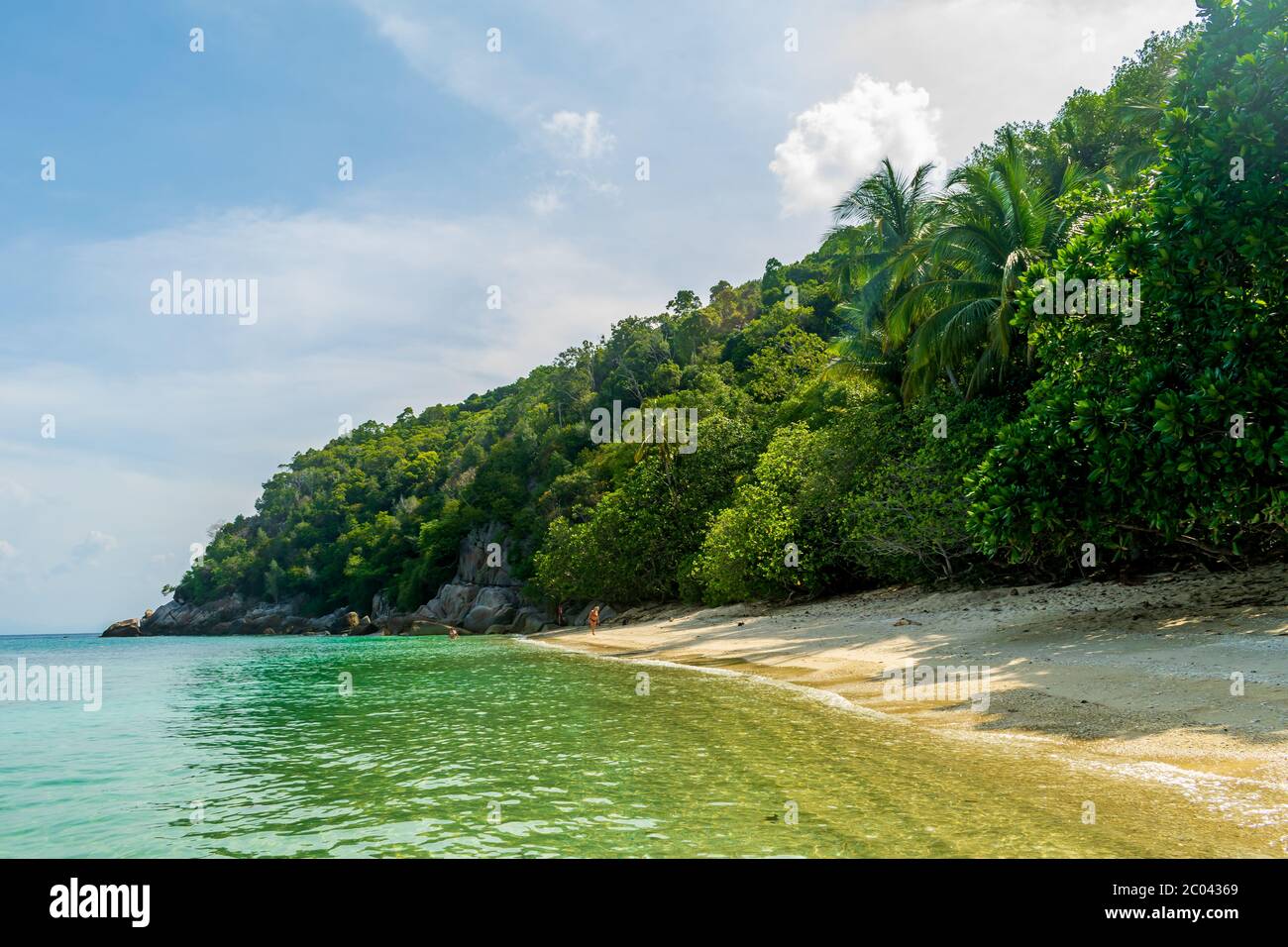 Bubble Beach, Besar, Perhentian Islands, Malaysia; maggio-2019; una bella spiaggia Foto Stock