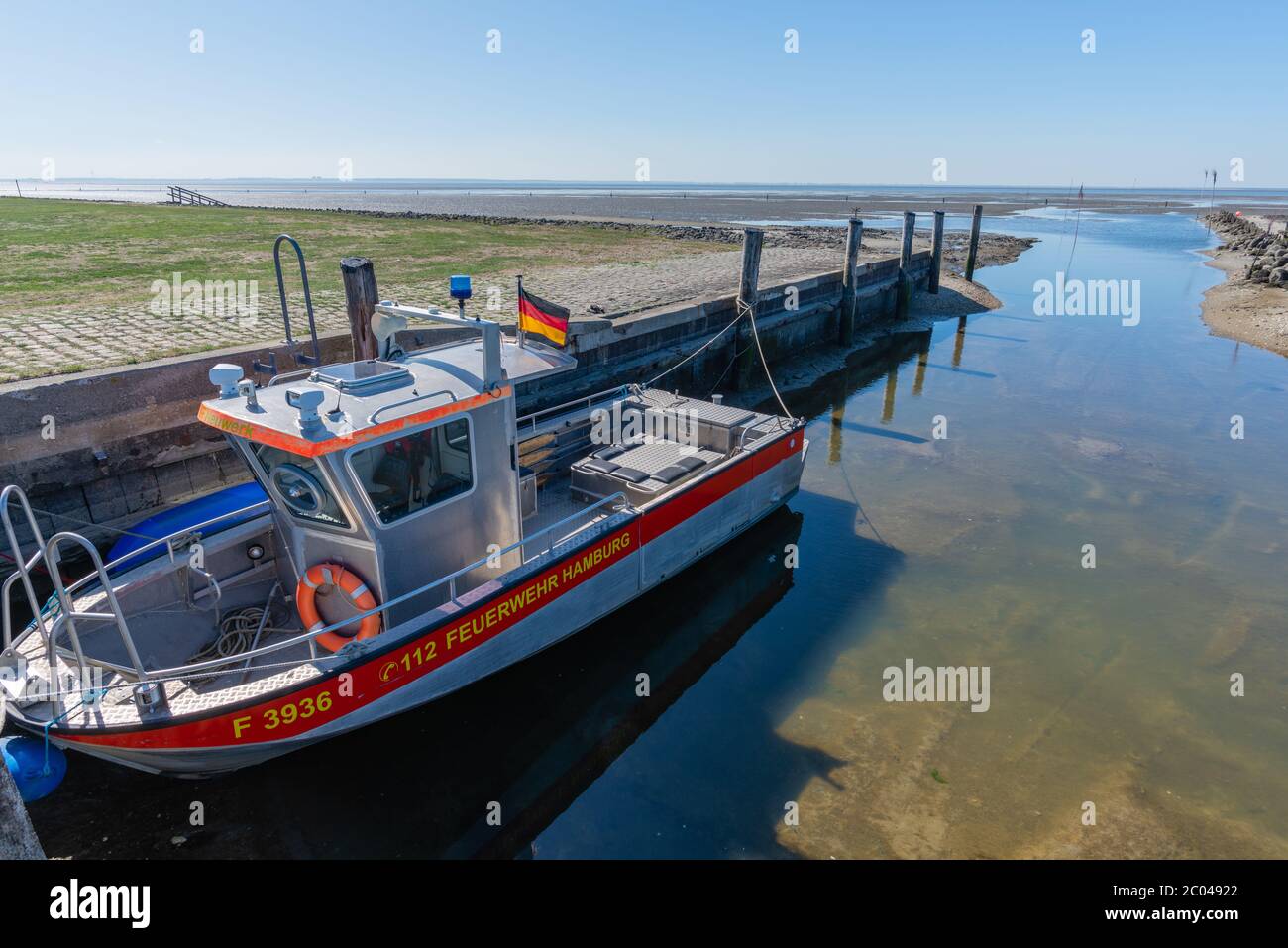 Isola del Mare del Nord di Neuwerk, a 8 miglia dalla terraferma vicino Cuxhaven, , stato federale di Amburgo, Germania del Nord, Europa Centrale, Patrimonio Mondiale dell'UNESCO Foto Stock