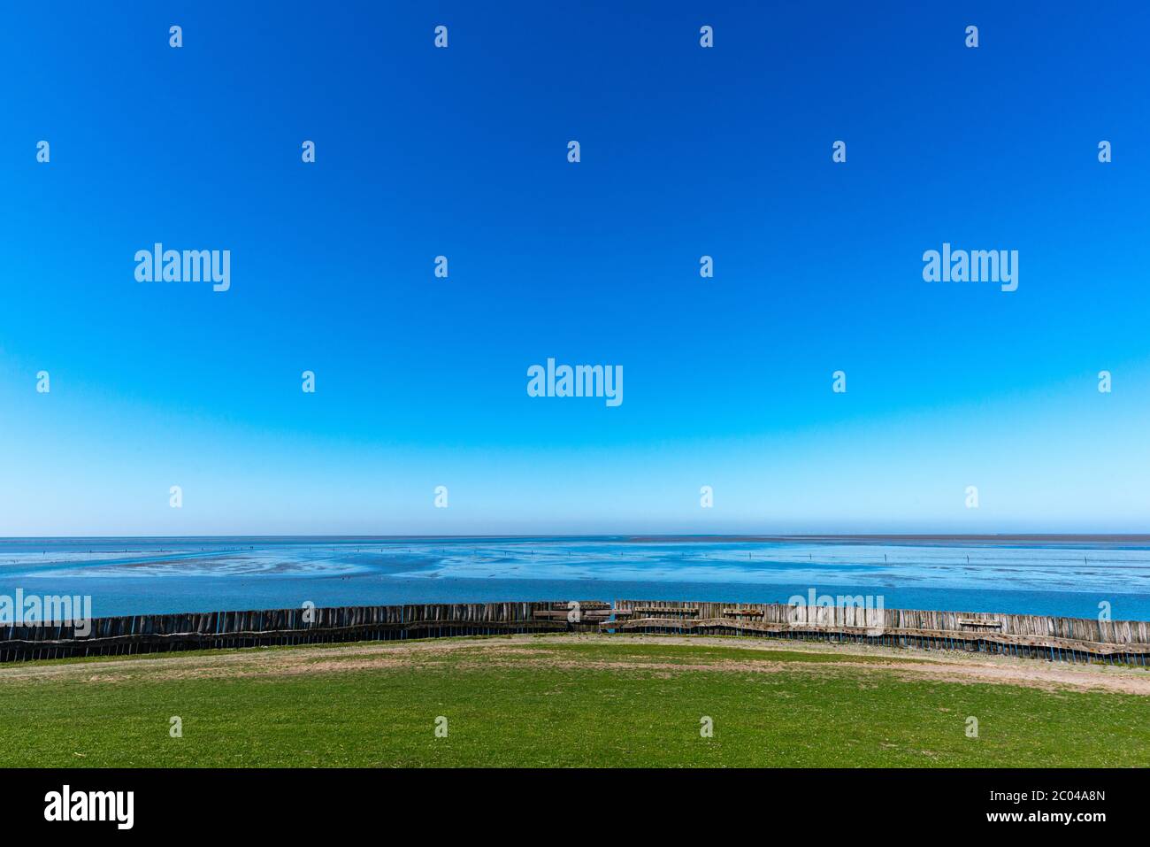 Isola del Mare del Nord di Neuwerk, a 8 miglia dalla terraferma vicino Cuxhaven, , stato federale di Amburgo, Germania del Nord, Europa Centrale, Patrimonio Mondiale dell'UNESCO Foto Stock