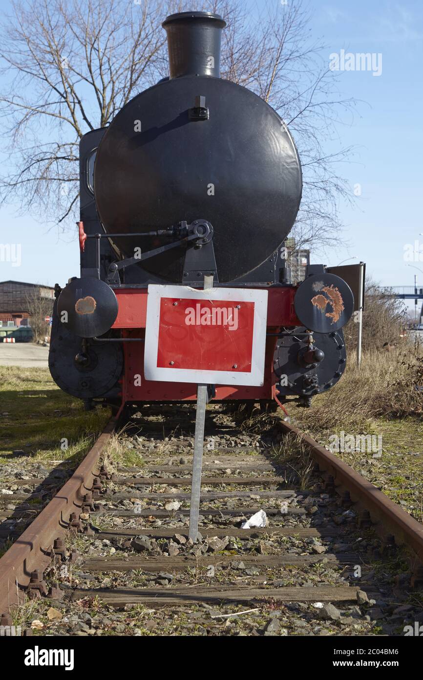 Amburgo - storica ferrovia del porto (locomotiva a vapore) Foto Stock