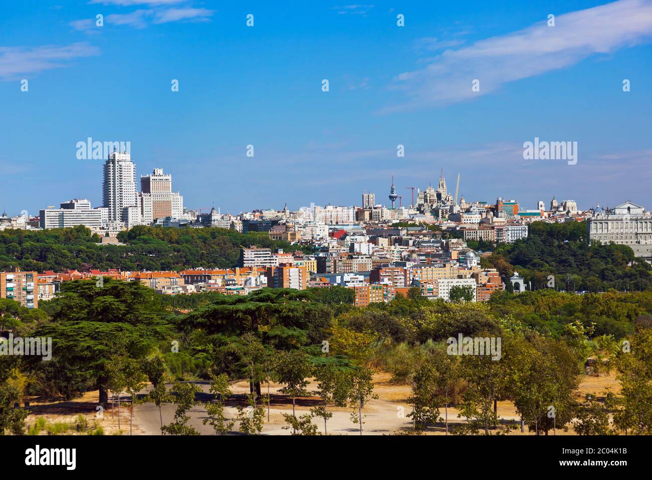 Vista di Madrid Spagna Foto Stock