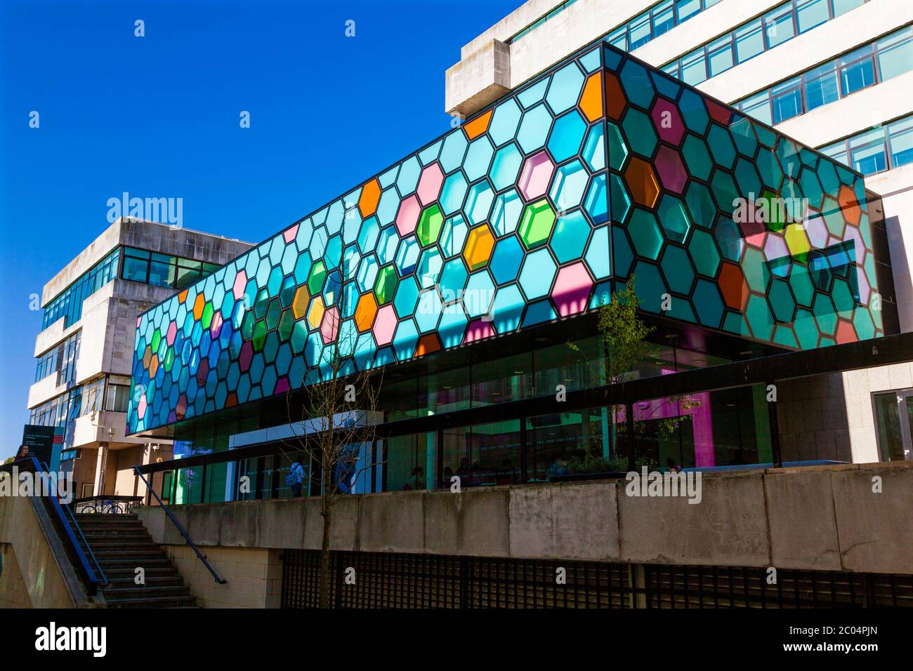 Il Sir Martin Evans Building, School of Biosciences, Cardiff University, Cardiff, Galles, Regno Unito Foto Stock