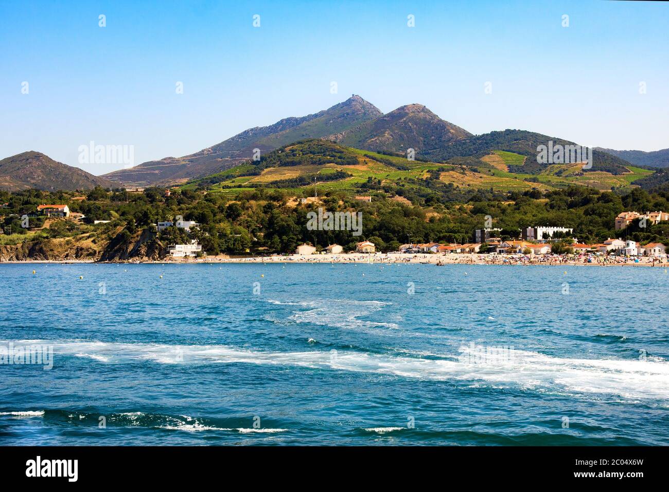 Argeles-sur-Mer nel dipartimento dei Pirenei Orientali, nella regione Languedoc-Roussillon, nella Francia meridionale Foto Stock