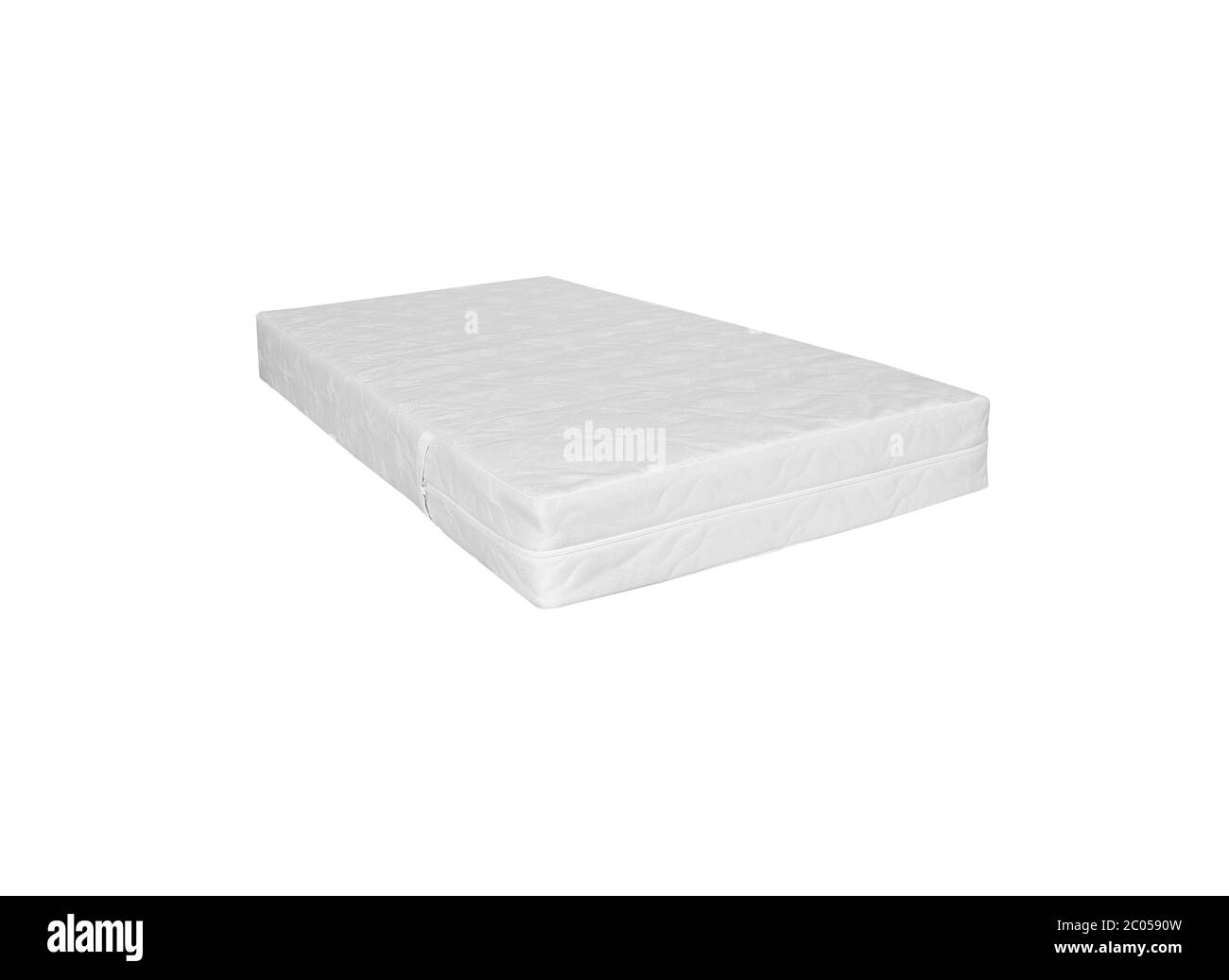 Materasso ortopedico per bambini in una copertura protettiva. Foto Stock