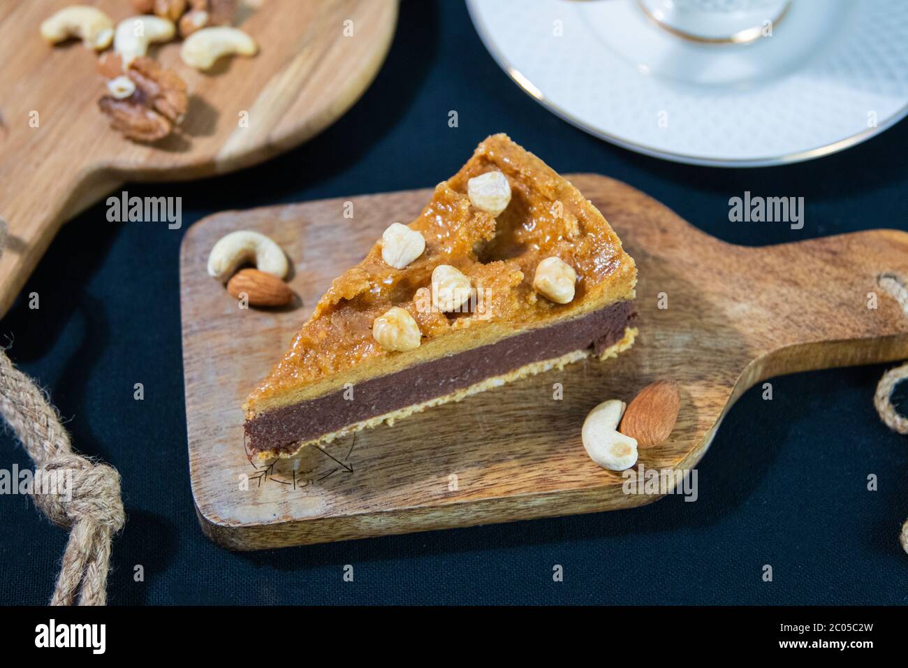 Dessert in un bel decor Foto Stock
