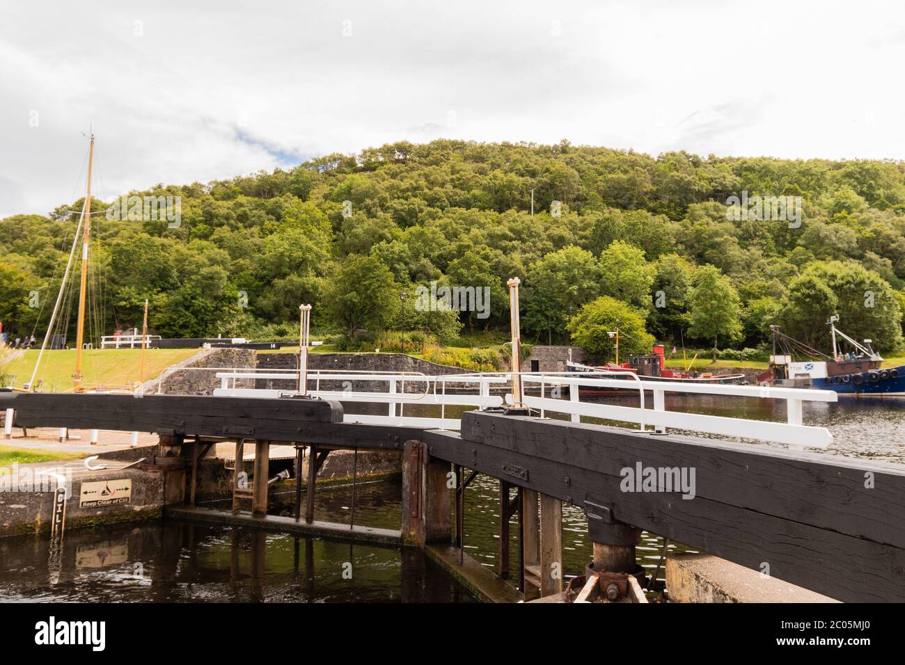 Crinan Canal, Lochgilphead, Scozia, Regno Unito Foto Stock