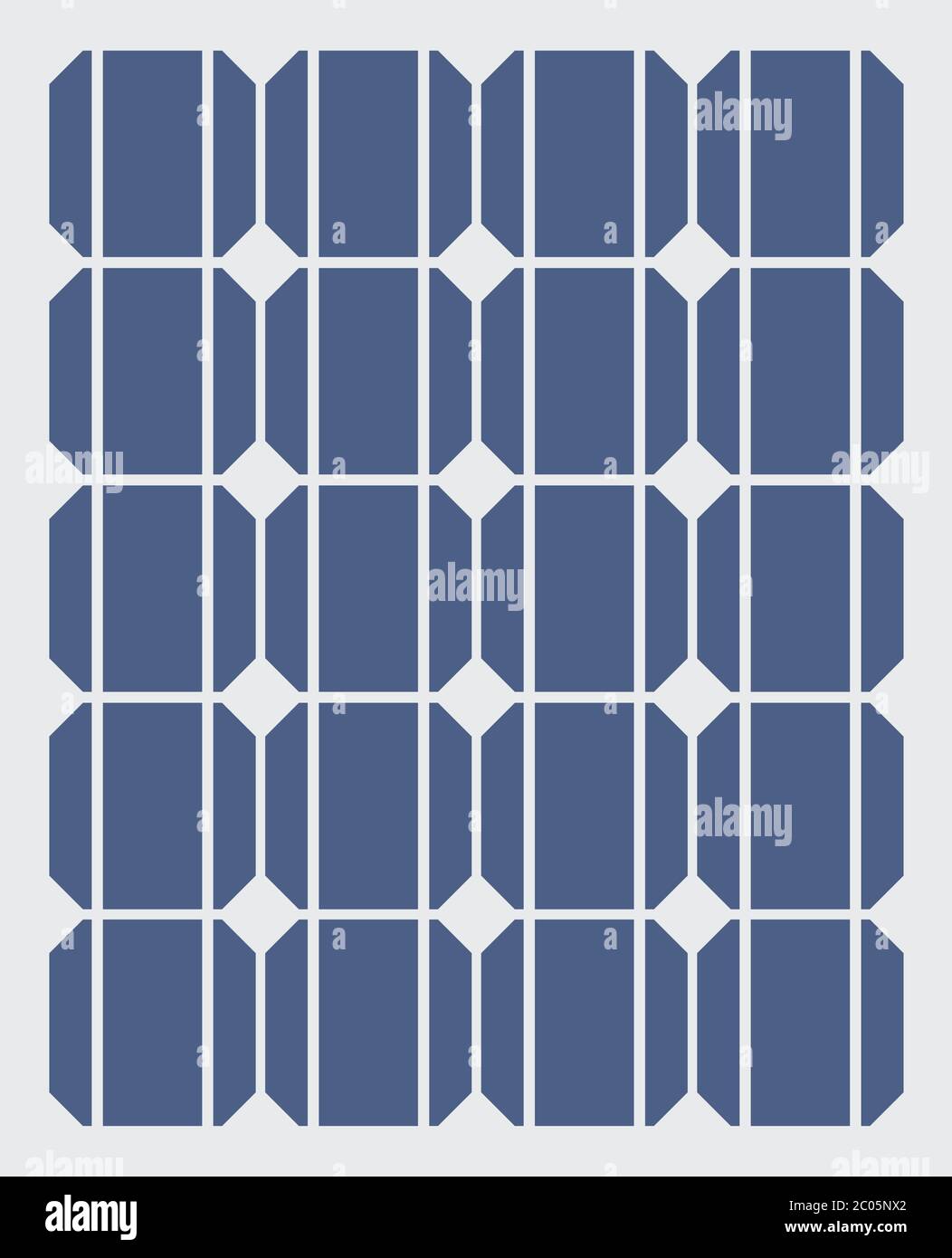 Icona vettore batteria solare isolata Illustrazione Vettoriale