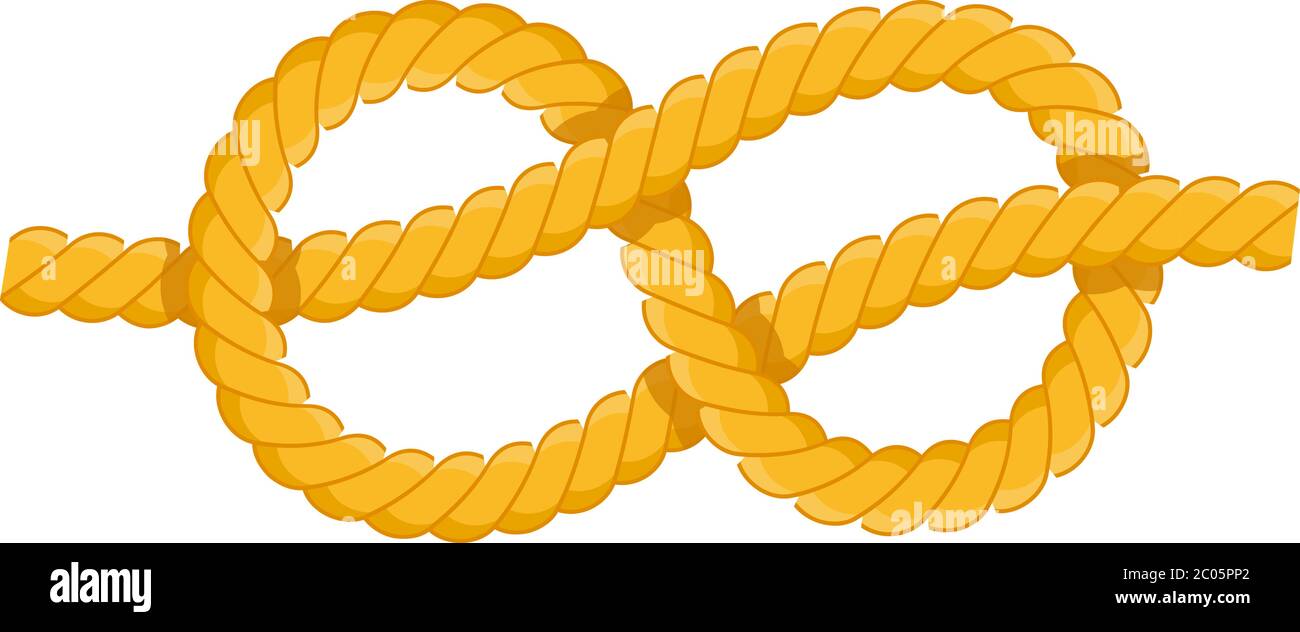 Figura otto icona vettore nodo isolata Illustrazione Vettoriale