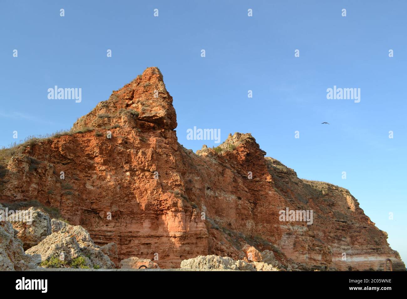 forte scogliera rossa Foto Stock