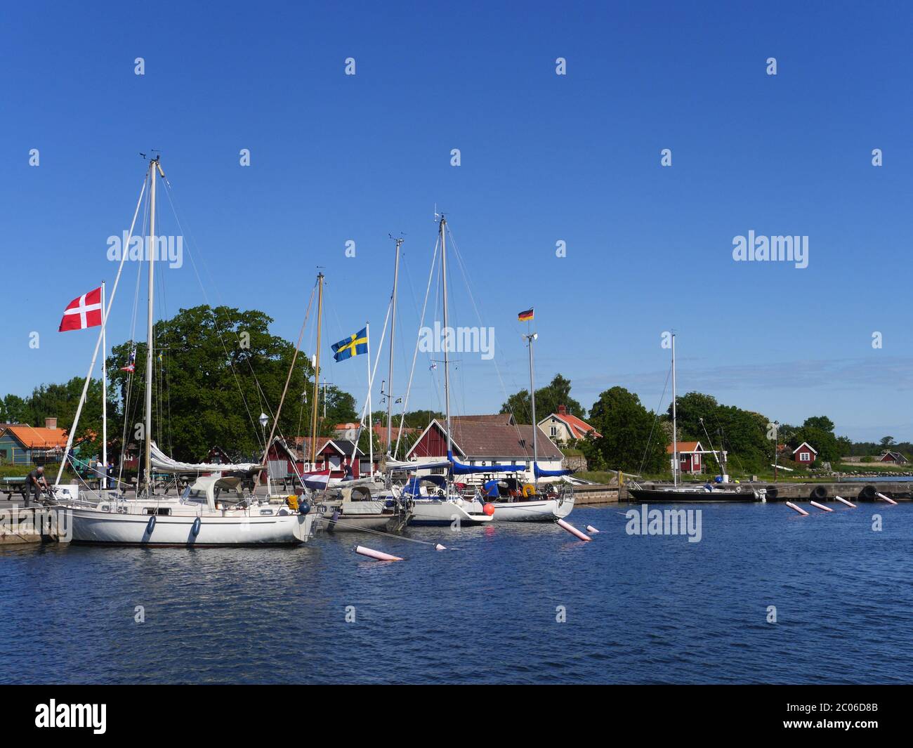 porto turistico di Kristianopel, svezia Foto Stock