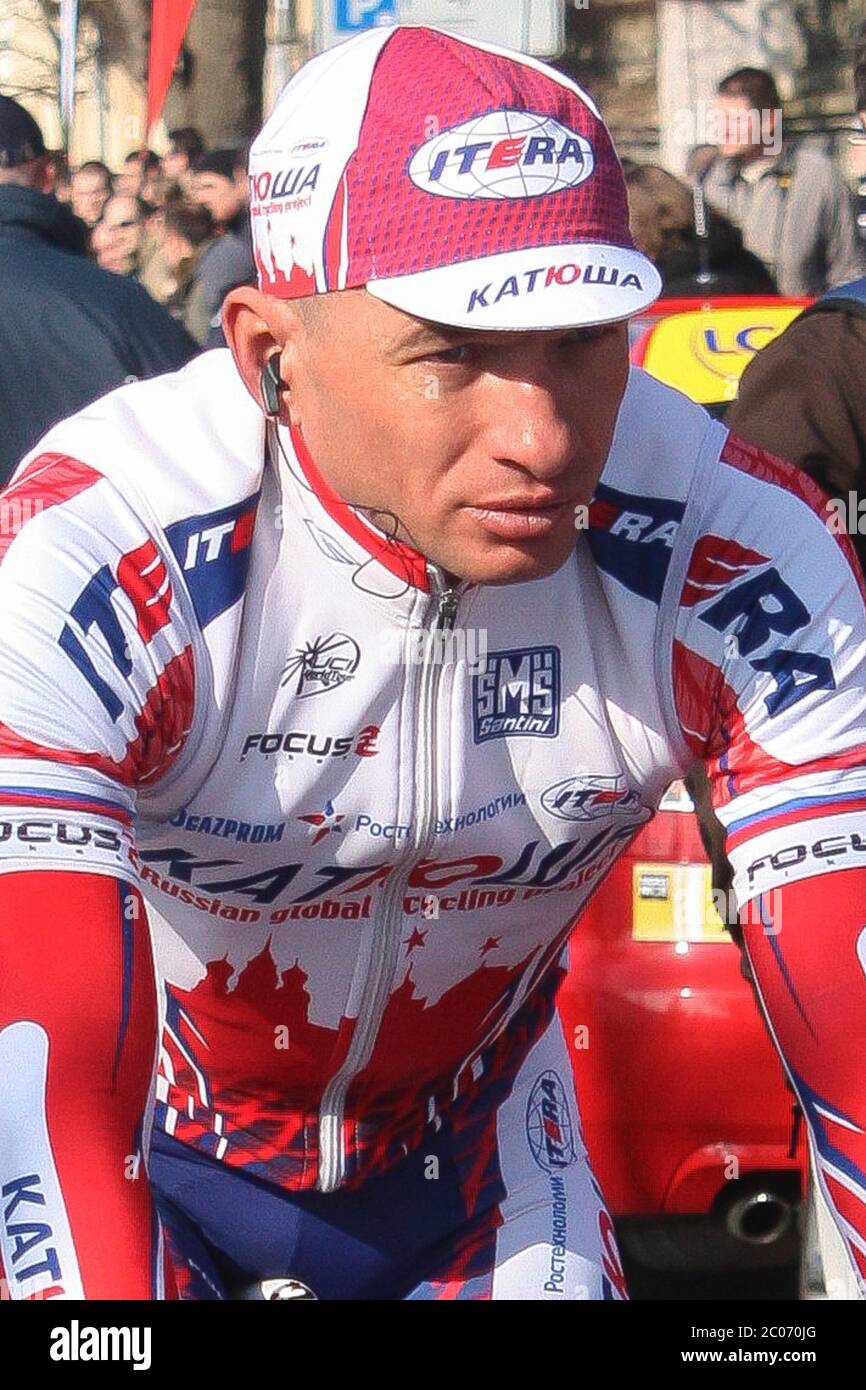 Sergey Ivanov di Katusha durante la Parigi - Nizza 2011, gara ciclistica di fase 1, Houdan - Houdan (154,5 km) il 06 marzo 2011 a Houdan, Francia - Foto Laurent Lairys / DPPI Foto Stock