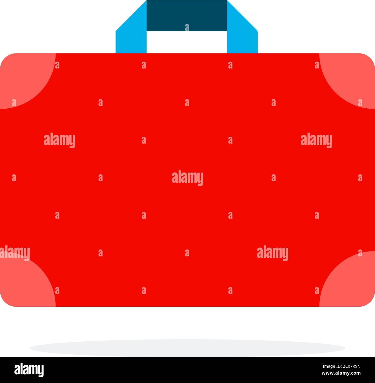 Kit di pronto soccorso per viaggiatori piatto isolato Illustrazione Vettoriale