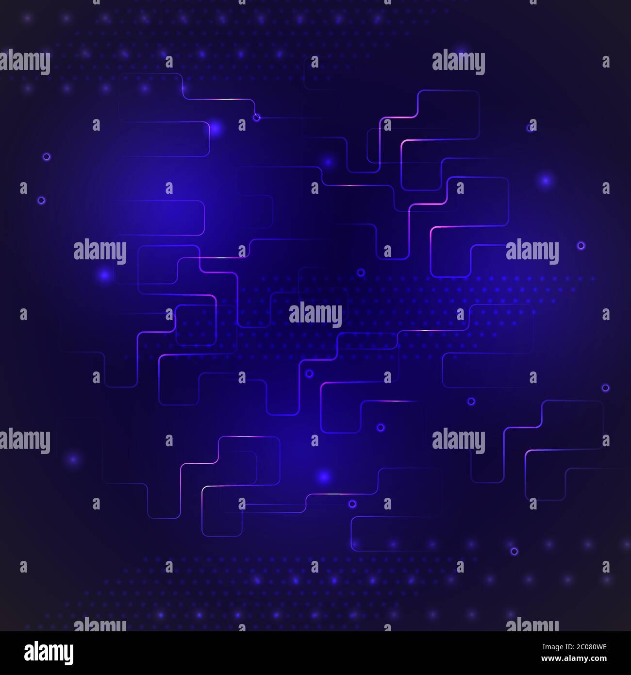 Retroscena della tecnologia digitale. fiera della tecnologia digitale Illustrazione Vettoriale