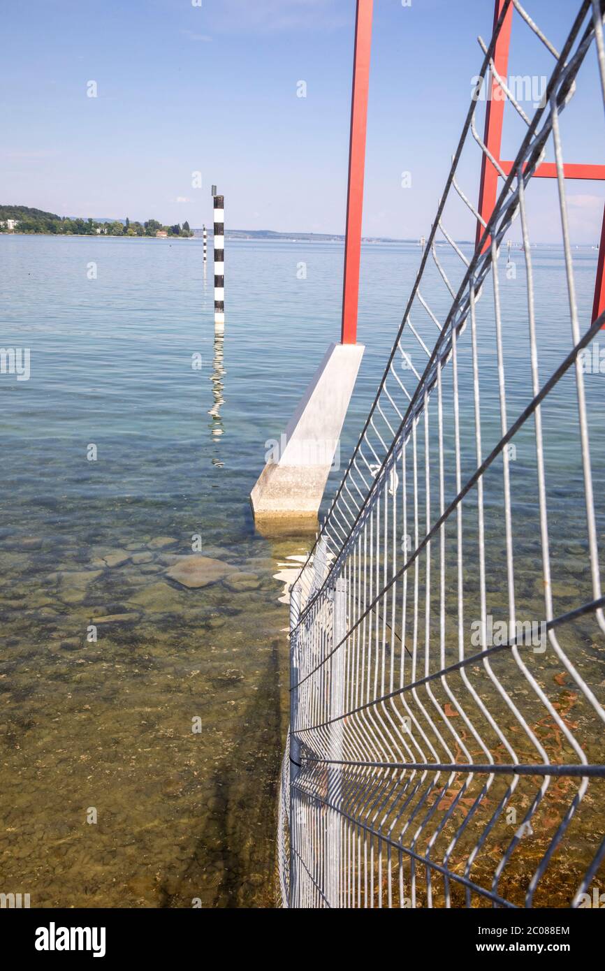 Hatte die wegen der Ausbreitung des Corona-Virus hatte die Schweiz und Deutschland ihre Grenzen geschlossen. Ko Foto Stock