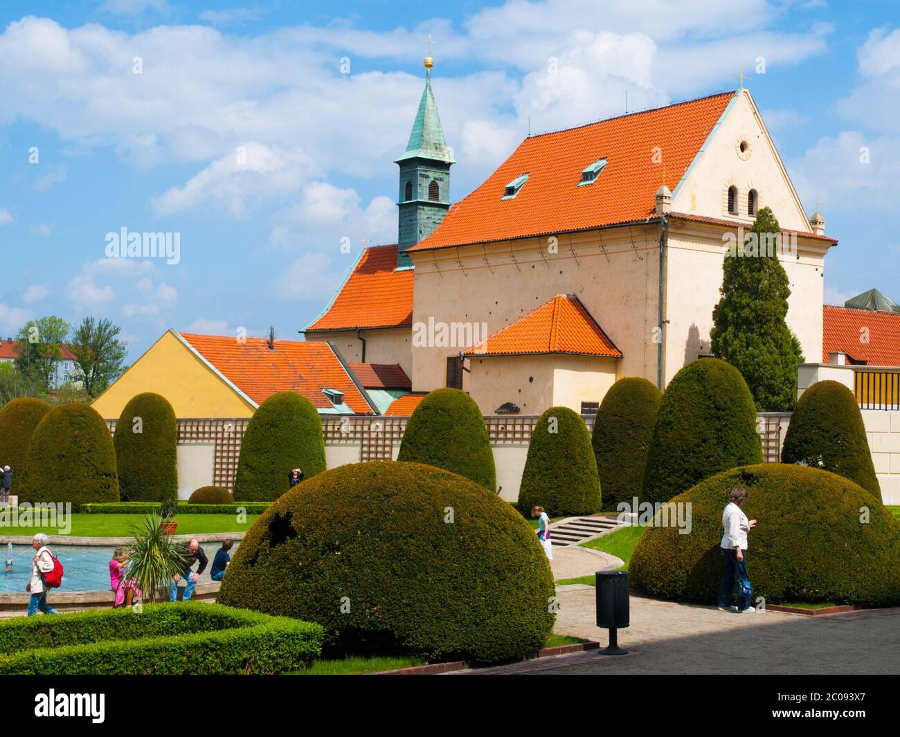 Chiesa della Vergine Maria Angelica in Piazza Loreto, Hradcany, Praga, Repubblica Ceca Foto Stock