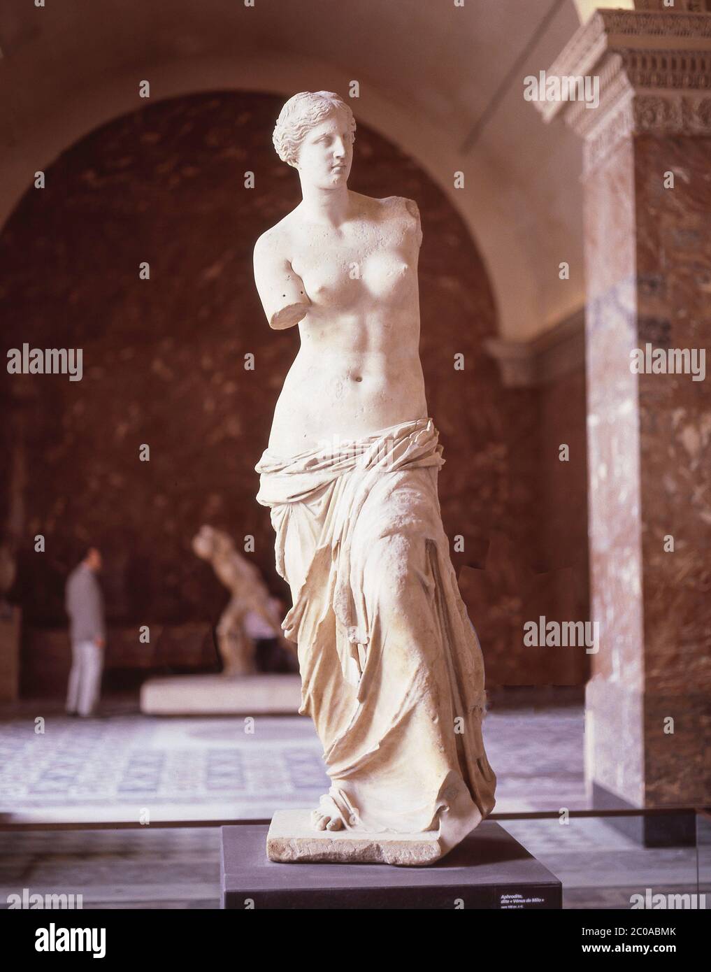 Antica statua greca di Venere di Milo nel Museo del Louvre (Musée du Louvre) Parigi, Île-de-France, Francia Foto Stock