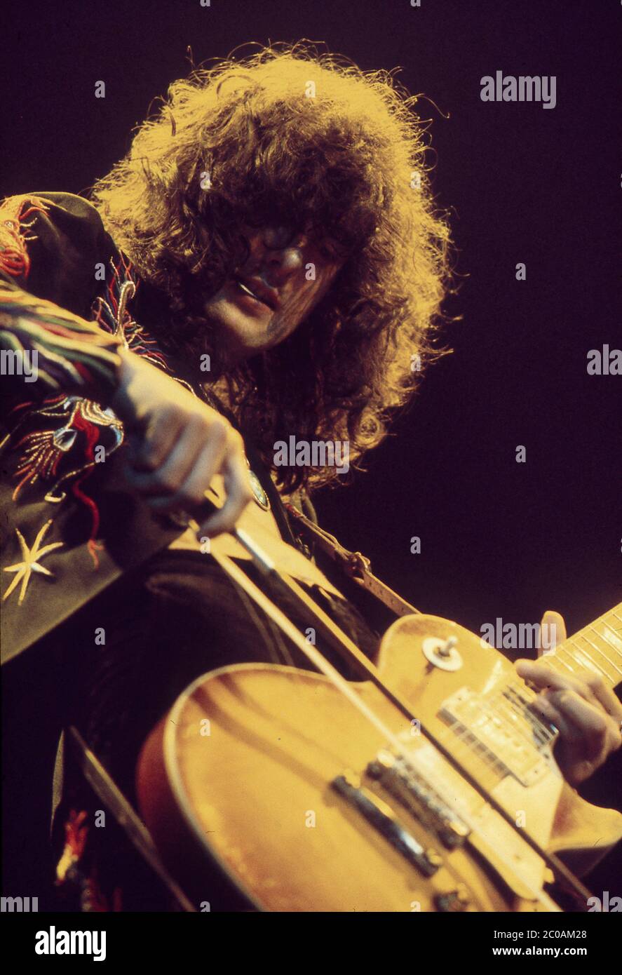 LED Zeppelin in concerto presso Earl's Court, Londra 17 maggio 1975 Foto Stock