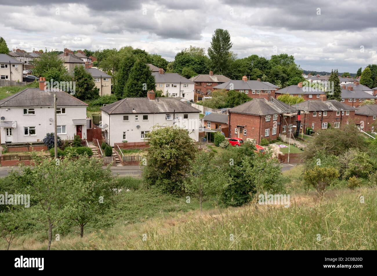 Proprietà immobiliare di basso valore, Dudley, West Midlands, Regno Unito 2020 Foto Stock