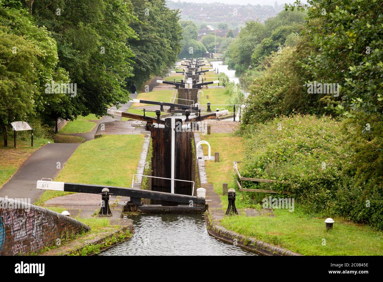 Delph locks, Brierley Hill, West Midlands Foto Stock